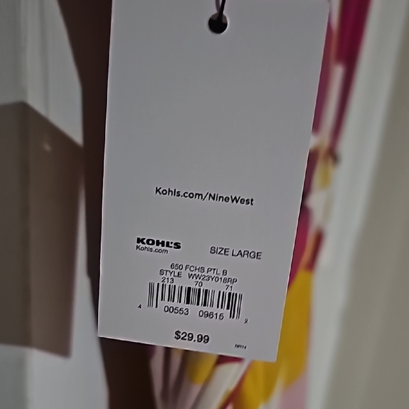 NWT Nine West White Wrap Dress Knee-Length - Picture 4 of 5